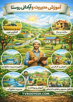 مدیریت و آبادانی روستا همراه با راهنمای آزمون ادواری