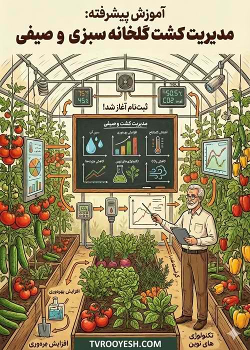 آموزش مدیریت گلخانه سنتی تا هوشمند با نکات طلایی