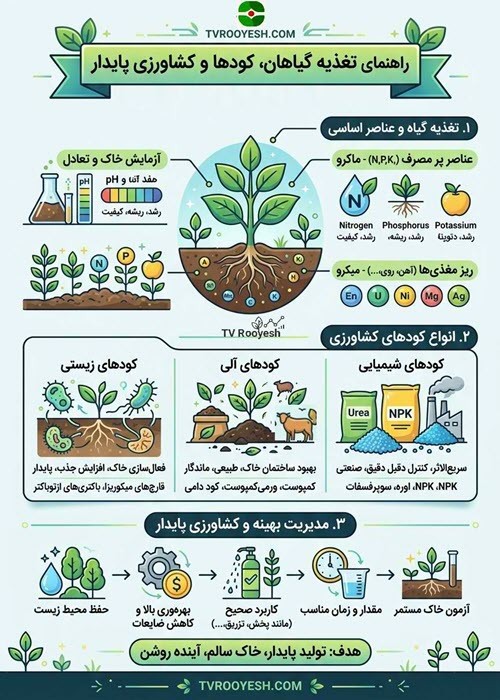 راهنمای جامع تغذیه گیاهان و انواع کودهای کشاورزی برای دستیابی به کشاورزی پایدار